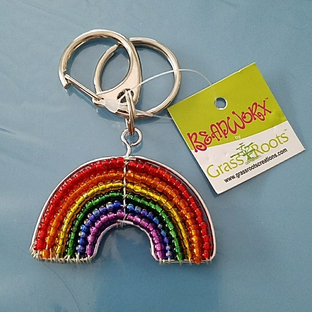Beadworx Rainbow Keyfob